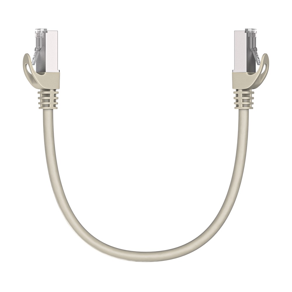 Патч-корд Maxicord RJ-45 кат.5е F/UTP CU 26AWG LSZH 0.3 метра, серый