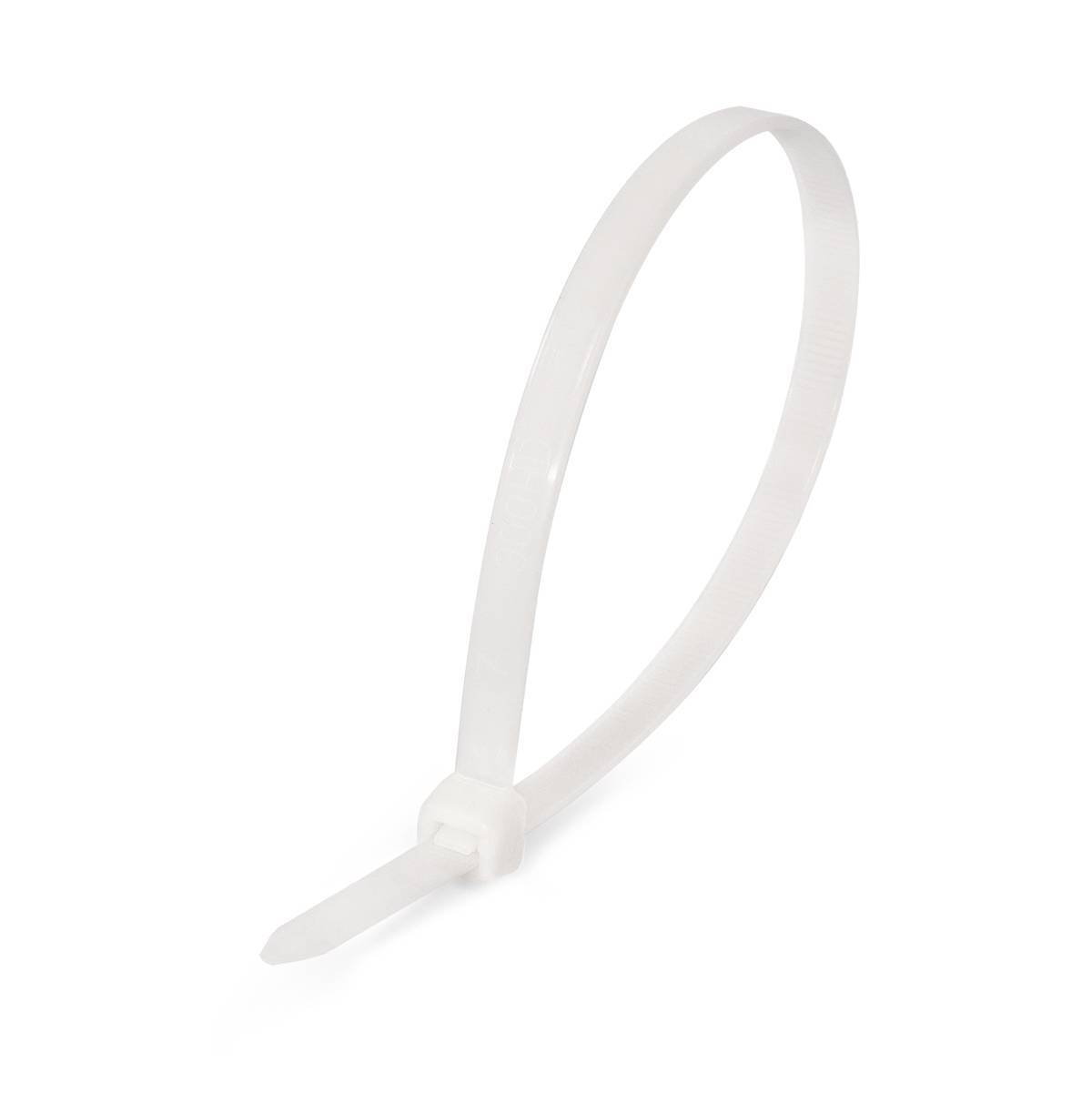 Стяжка нейлоновая Fortisflex КСС 12x1000 (бел) (100шт)