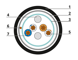 Кабель для интерфейса Cabeus RS-485/RS-422, 2x(2x24 AWG), многожильный (patch), экран - фольга + оплетка 90%, - 40 C - +75 C, PVC (305м)